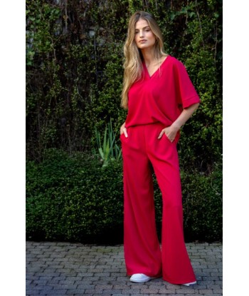 BELLITA fuchsia losse broek