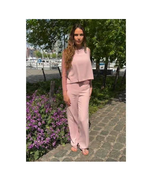 BELLITA zachtroze broek