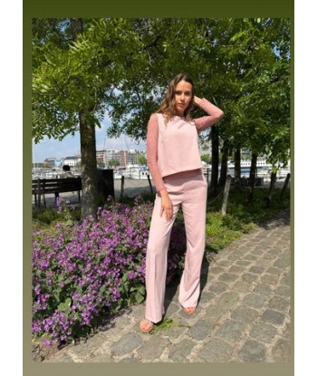 BELLITA zachtroze broek