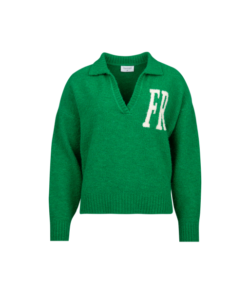 FOUR ROSES groene polopull