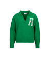 FOUR ROSES groene polopull