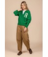 FOUR ROSES groene polopull
