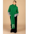 FOUR ROSES groene pull met driekwartsmouw