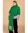 FOUR ROSES groene pull met driekwartsmouw