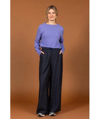FOUR ROSES losse blauwe broek