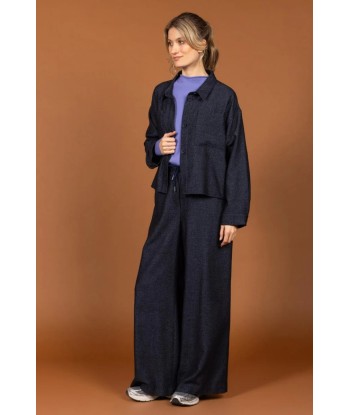 FOUR ROSES losse blauwe broek
