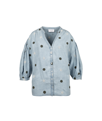FOUR ROSES tencel bloesje met bollen