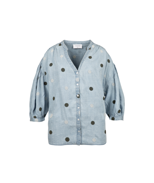 FOUR ROSES tencel bloesje met bollen