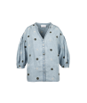 FOUR ROSES tencel bloesje met bollen