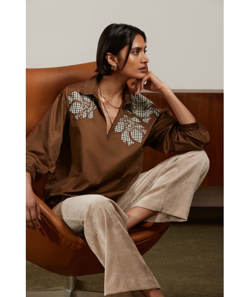 ATMOS losse beige velours broek