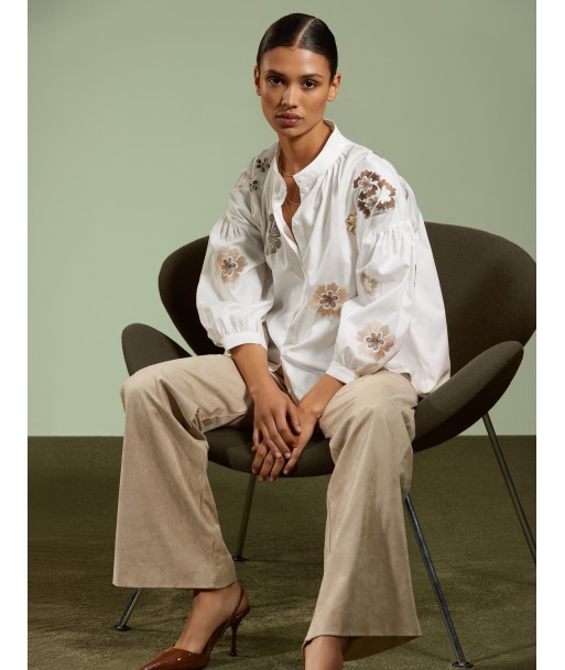 ATMOS losse beige velours broek