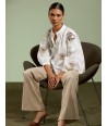 ATMOS losse beige velours broek