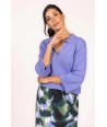 FOUR ROSES lila polopull