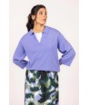 FOUR ROSES lila polopull