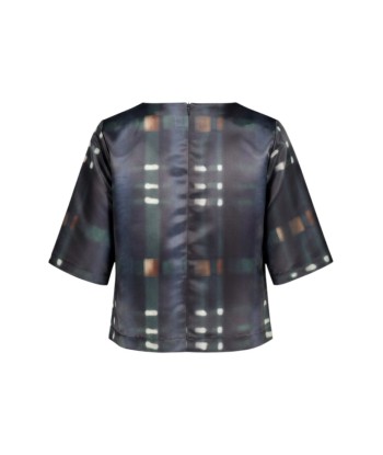 ATMOS blauwe bloes met print