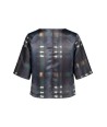 ATMOS blauwe bloes met print