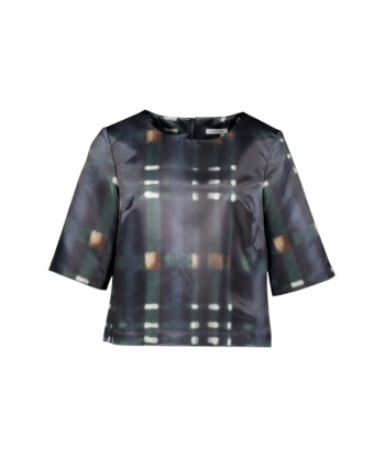 ATMOS blauwe bloes met print