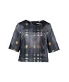ATMOS blauwe bloes met print