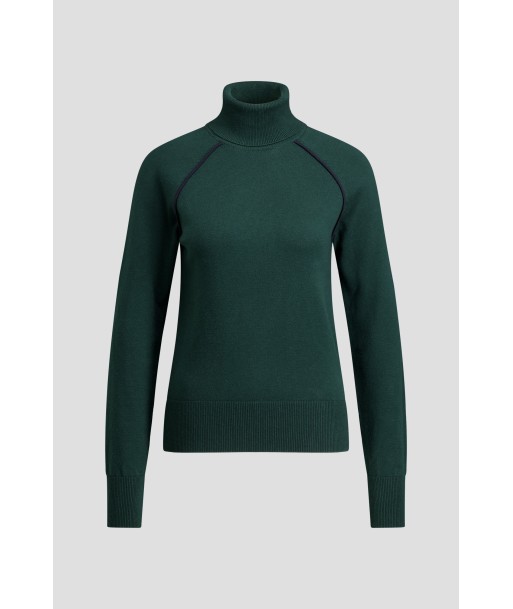 AC pull met opstaande kraag groen+blauw