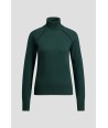 AC pull met opstaande kraag groen+blauw