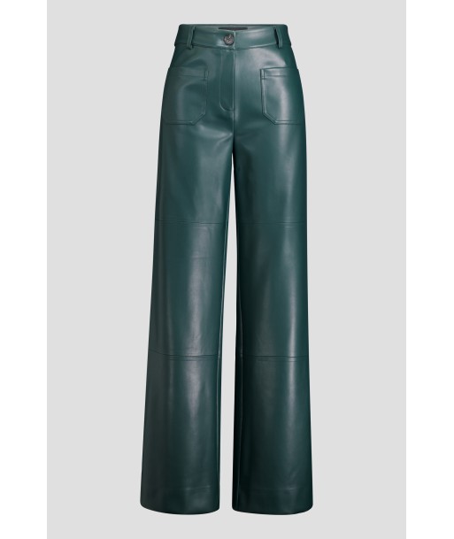 AC groene broek in leather look