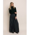 AC pull met opstaande kraag groen+blauw
