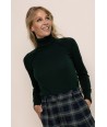 AC pull met opstaande kraag groen+blauw
