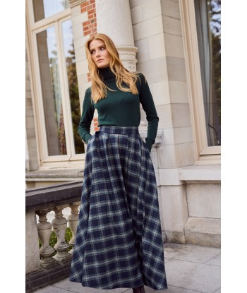 AC pull met opstaande kraag groen+blauw