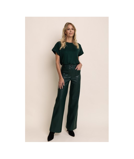 AC groene broek in leather look