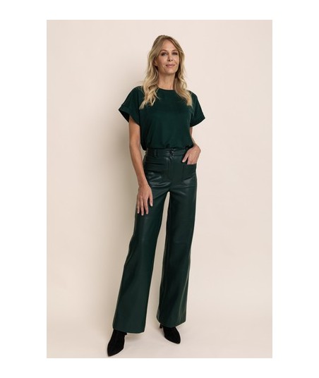 AC groene broek in leather look