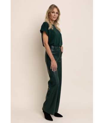 AC groene broek in leather look