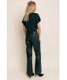 AC groene broek in leather look