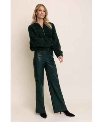 AC groene broek in leather look