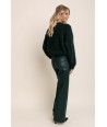 AC groene broek in leather look