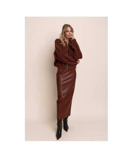 AC zachte roestkleurige cardigan