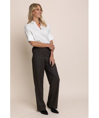 AC brede broek met bruine streep