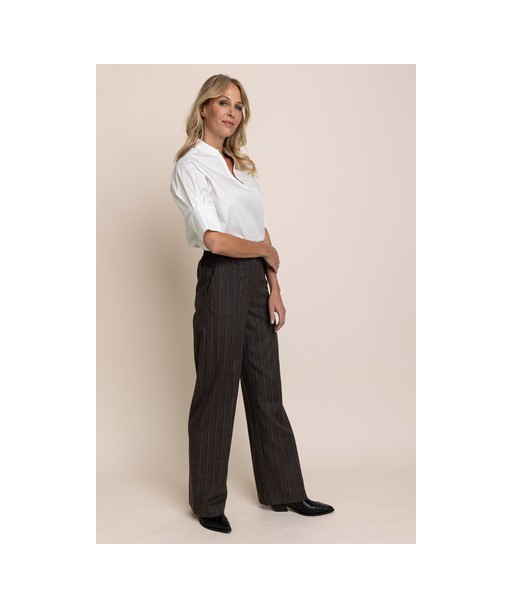 AC brede broek met bruine streep