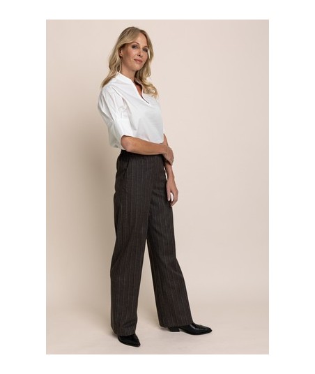 AC brede broek met bruine streep