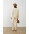 ORFEO ecru pull met broche