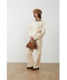 ORFEO ecru pull met broche