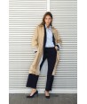 BELLITA losse broek in navy sweaterstof