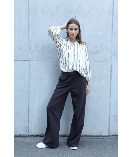 BELLITA losse bruine broek
