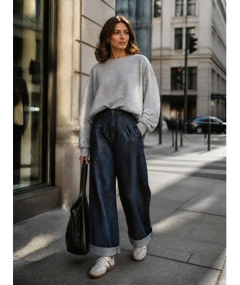 BELLITA navy barrel jeans