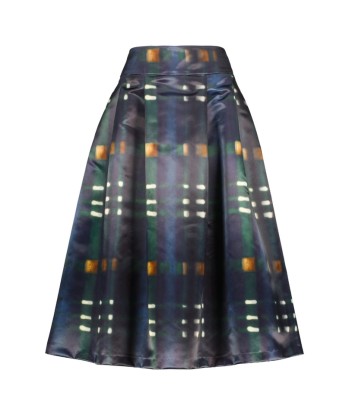 ATMOS blauwe rok met print