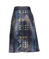 ATMOS enkellange blauwe rok met print