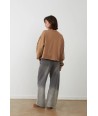 ORFEO sweater met bloemmotief op de mouw
