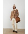 ORFEO camel vest met ruiten