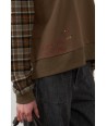 ORFEO sweater met geruite mouw