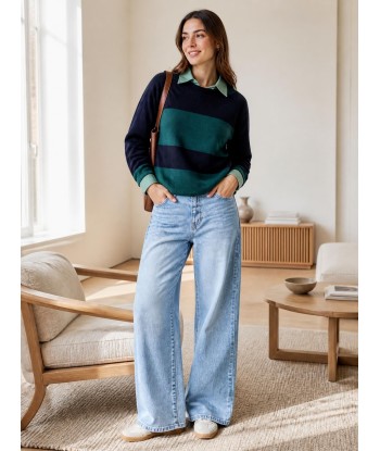 ATMOS blauwe rok met print