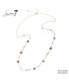 SWEET7 lange ketting met fijn bloemetje